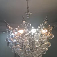 لوستر سیاه قلم کریستال