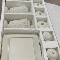 پاسماوری ۱۲ پارچه ی سرامیکی نگین دار|ظروف سرو و پذیرایی|رشت, پیرکلاچای|دیوار