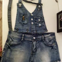 ست شورتک وپیشبند جین نو و سالم|لباس|تهران, افسریه جنوبی|دیوار