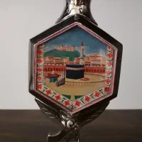 استکان و گلابدان قدیمی|کلکسیون اشیاء عتیقه|رشت, ساغری سازان|دیوار