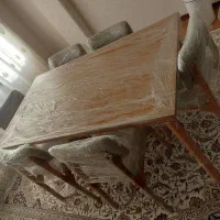 میز ناهارخوری ۶ نفره .نو و آکبند .مخصوص جهیزیه