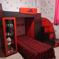 تخت و کمد کم جا|تخت و سرویس خواب|سمنان, |دیوار