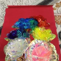 گل تک شاخ کریستالی|گل مصنوعی|قنوات, |دیوار