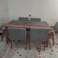 سرویس مبل هشت نفره به همراه میزناهارخوری ۶نفره|مبلمان خانگی و میز عسلی|محمودآباد, |دیوار