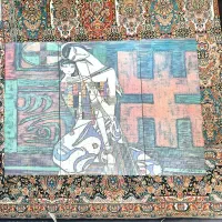 تابلوی چوبی سه تیکه مادر