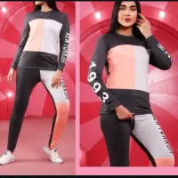 ست بلوز و شلوار و کراپ کلاه دار و شلوار کشی