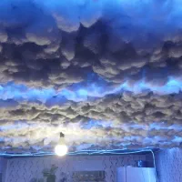 سقف ابری شلنگ نوری زیبایی|لامپ و چراغ|کرمانشاه, |دیوار