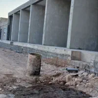 ساختمان ویلا سوله... سیمان کاری