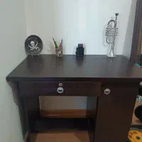 میز تحریر mdf کاملا سالم با کشو و قفسه|میز تحریر و کامپیوتر|رشت, پارک شهر|دیوار