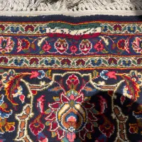 فرش ۱۴متری دستبافت سرمه ای کاشان سالم|فرش|تهران, والفجر (افسریه)|دیوار