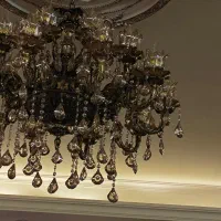 لوستر ۲۰ شاخه ، آلمینیومی ،طلایی