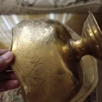 کاسه بشقاب برنزاصل قدیمی بالای 50سال قدمت داره|کلکسیون اشیاء عتیقه|نهاوند, |دیوار