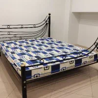 تخت خواب فلزی دونفره با تشک طبی