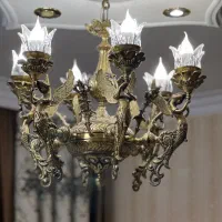 لوستر تمام برنج طرح فرشته