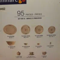 سرویس آرکوپال 95 پارچه ویکتوریا فرانسه|ظروف سرو و پذیرایی|سمنان, |دیوار