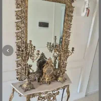 آینه شمعدان طرح برنزه