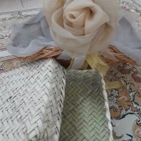 دو سبد حصیری