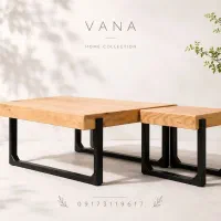 میز و گل میز چوب راش و روس