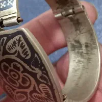 دوتا دستبند سباه قلم قاجاری عتیقه|زیورآلات و اکسسوری|تهران, شهران شمالی|دیوار