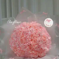 گل روبانی و پروانه|گل مصنوعی|تبریز, |دیوار