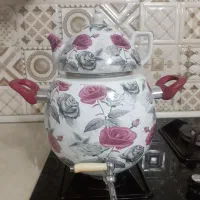 کتری لعابی زیبا|قوری، کتری، قهوه‌ساز دستی|شیروان (خراسان), |دیوار