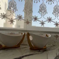 دو عدد سالاد خوری پایه چوبی ، سایز بزرگ ،کاملا نو|ظروف سرو و پذیرایی|تهران, ارم|دیوار