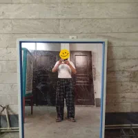 دو عدد آینه قدی با قاب آلومینیومی طوسی آرایشگاه|آینه|قم, انصار‌الحسین|دیوار