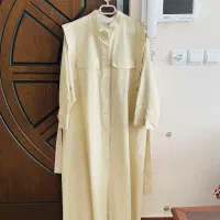 مانتو بلند شیری رنگ|لباس|بوئین زهرا, |دیوار