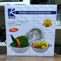 آبکش 10تایی استیل کیفیت بالا برند M.R.S، خردکن