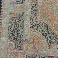 زرنیم تمام ابریشم|فرش|تبریز, |دیوار