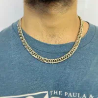 زنجیر نقره کارتیه دوبل