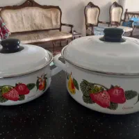 قابلمه گلدار ترک ولعابدار اصل ۱۲۰۰تومن|ظروف پخت‌وپز|کرج, اصفهانی‌ها|دیوار