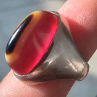 انگشتر نقره کلوخه سه پوست آفریقایی