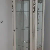 بوفه چوبی سفید|بوفه، ویترین، کنسول|اردبیل, |دیوار