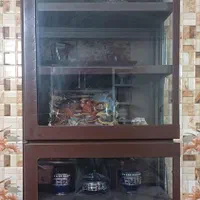 دکوری کابینت فلزی بسیار تمیز نونوفقط تماس  فوری|بوفه، ویترین، کنسول|گنبد کاووس, |دیوار