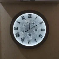 تابلو ساعت و ماه ( شیشه دار ) کد 1