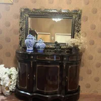 کنسول  چوب راش منبت کاری