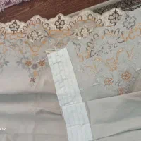پرده کتیبه سالم و نو کتان مخمل|پرده، رانر، رومیزی|تهران, فلاح|دیوار