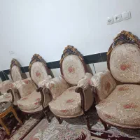 مبل 9نفره سلطنتی|مبلمان خانگی و میز عسلی|پلدختر, |دیوار