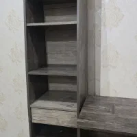 میز و کتابخانه ام دی اف|کتابخانه، شلف، قفسههای دیواری|دزفول, |دیوار