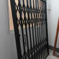 درب ورودی یک لت و نیم به عرض ۱۱۵ و گارد اهنی|مصالح و تجهیزات ساختمان|گرگان, |دیوار