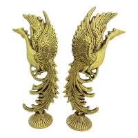 مجسمه سیمرغ برنجی برنز جفت|مجسمه، تندیس، ماکت|نسیمشهر, |دیوار