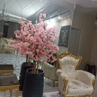 درختچه شکوفه مصنوعی صورتی نو|گل مصنوعی|تهران, آهنگ|دیوار