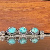 دستبند نقره فیروزه