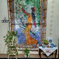 پرده مخمل قدیمی