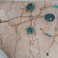 نیم ست سنگ فیروزه|بدلیجات|ایلام, |دیوار