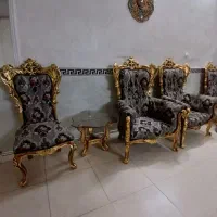 مبل استیل 9 نفره بسیار تمیز و سالم|مبلمان خانگی و میز عسلی|قرچک, باقرآباد|دیوار