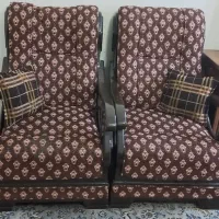 مبل ۷ نفره چوبی|مبلمان خانگی و میز عسلی|نوشهر, |دیوار