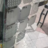 برچسب شیشه مات کن مات کابینت رفلکس نوار طلایی