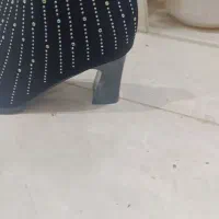 نیم بوت مجلسی نگین دار